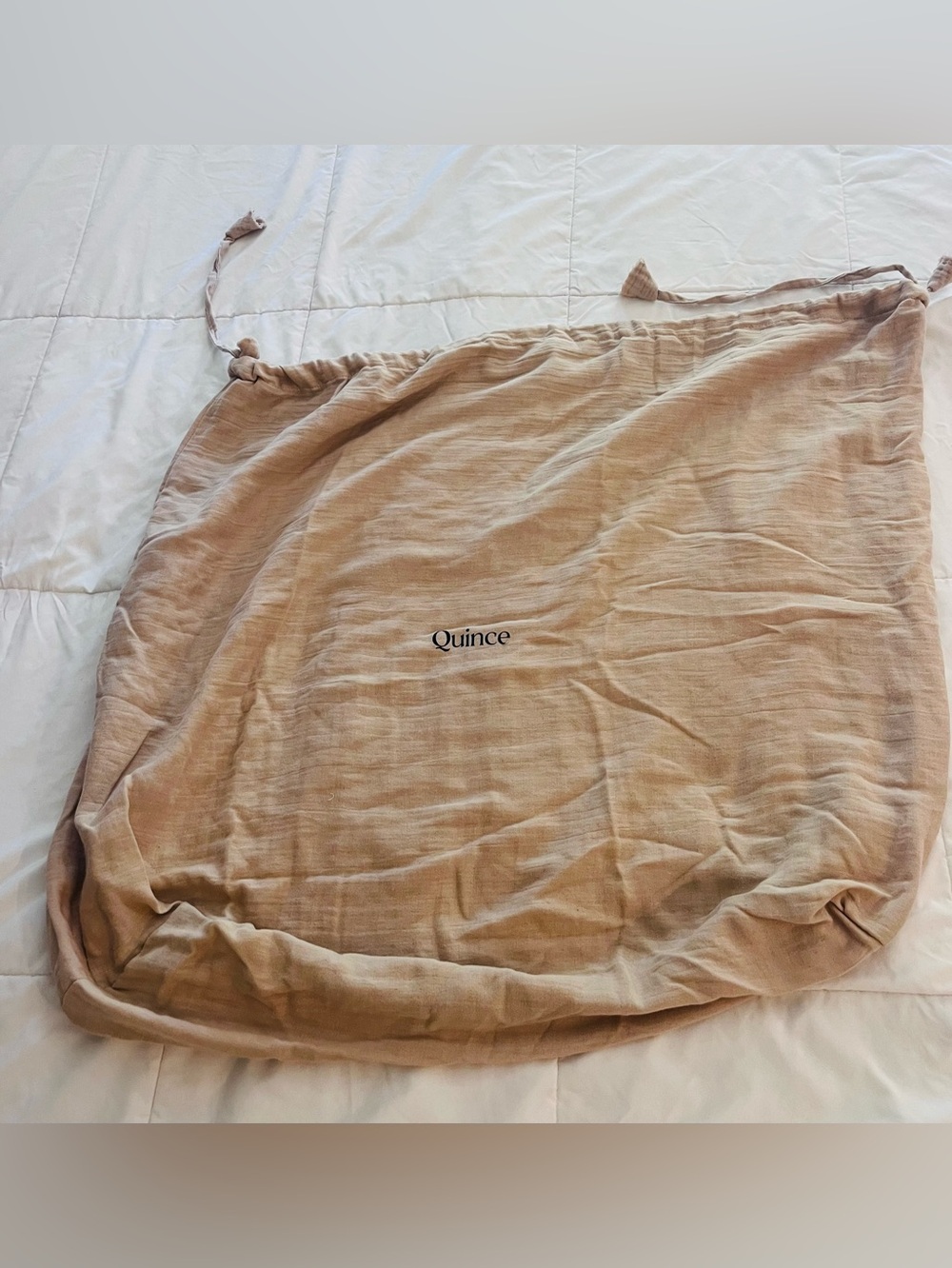 Quince Linen Dustbag Drawstring Sheets Storage Bag Quilt Large Organizer